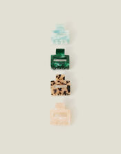 4-Pack Square Resin Claw Clips, , large