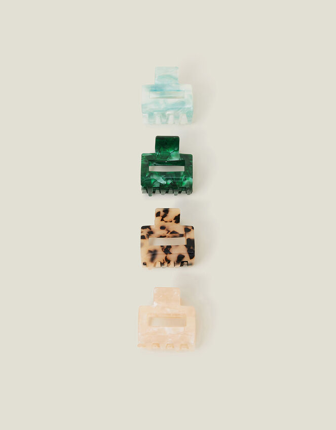 4-Pack Square Resin Claw Clips, , large