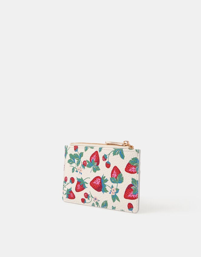 Strawberry Print Card Holder, , large