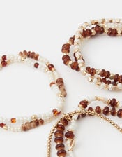 8-Pack Mix Bead Stretch Bracelets, , large