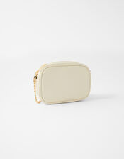 Stripe Cross-Body Camera Bag, Cream (CREAM), large