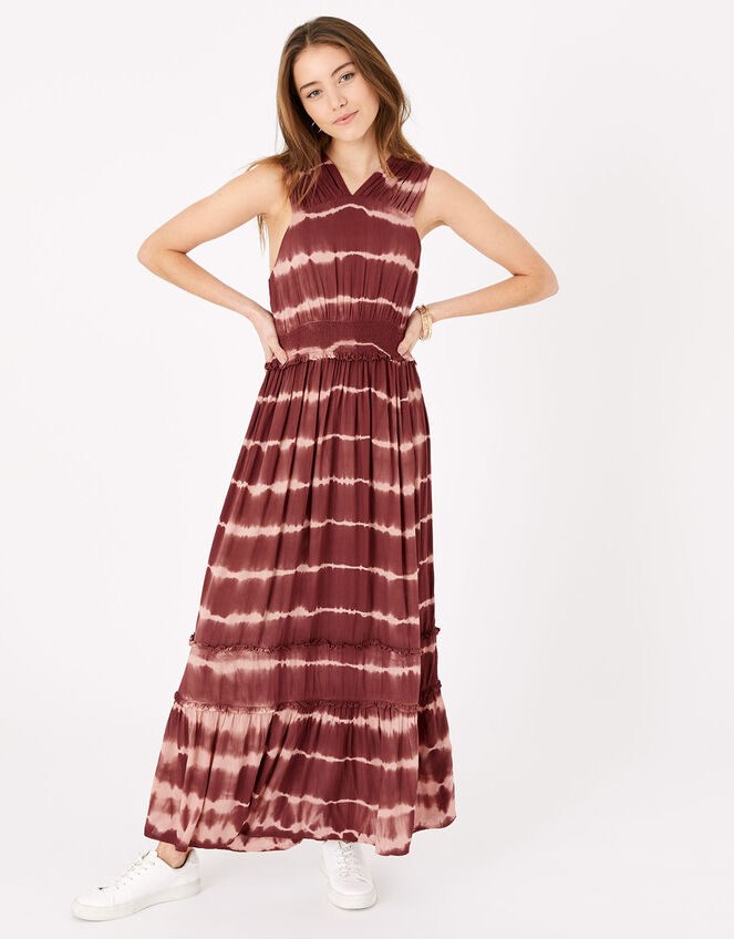 Tie Dye Maxi Dress, Multi (DARKS-MULTI), large