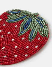 Strawberry Beaded Coaster, , large