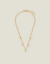 14ct Gold-Plated Initial Charm Necklace, Gold (GOLD), large