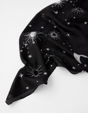 Wish Upon a Star Square Scarf in Pure Silk, , large
