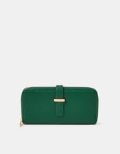 Tab Zip Around Purse, Green (GREEN), large