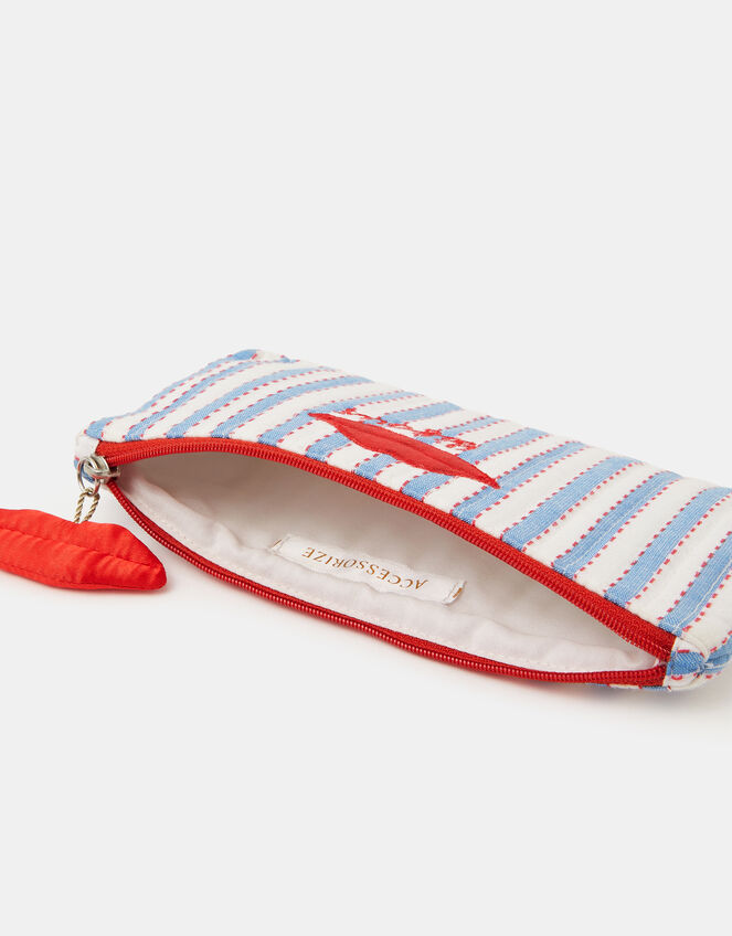 Bisous Stripe Pencil Case, , large