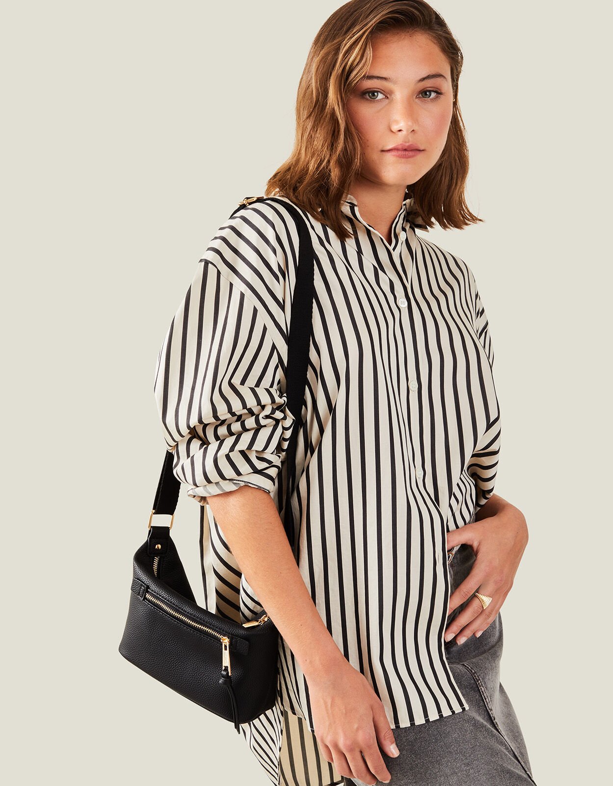 Black top mini crossbody