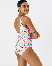 Lexi Colour Splash Shaping Swimsuit, Multi (BRIGHTS-MULTI), large