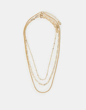 3-Pack Textured Chain Necklaces, , large