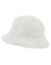 Fluffy Bucket Hat, Cream (CREAM), large