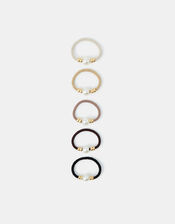 5-Pack Pearl Cord Hair Bands, , large