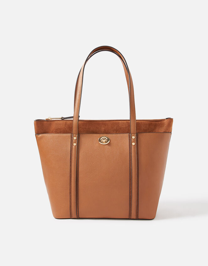 Maddox Tote Bag, Tan (TAN), large
