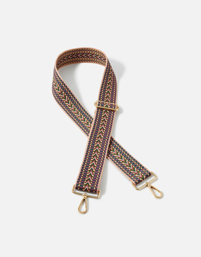 Aztec Webbing Bag Strap, Pink (PINK), large