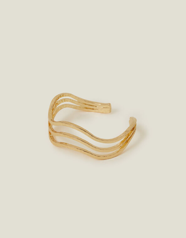 Wavy Layered Bangle, , large