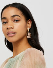 Gemstone Drop Earrings, , large