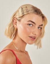 Zig-Zag Hair Slides 6 Pack, , large