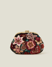 3D Floral Clutch Bag, , large