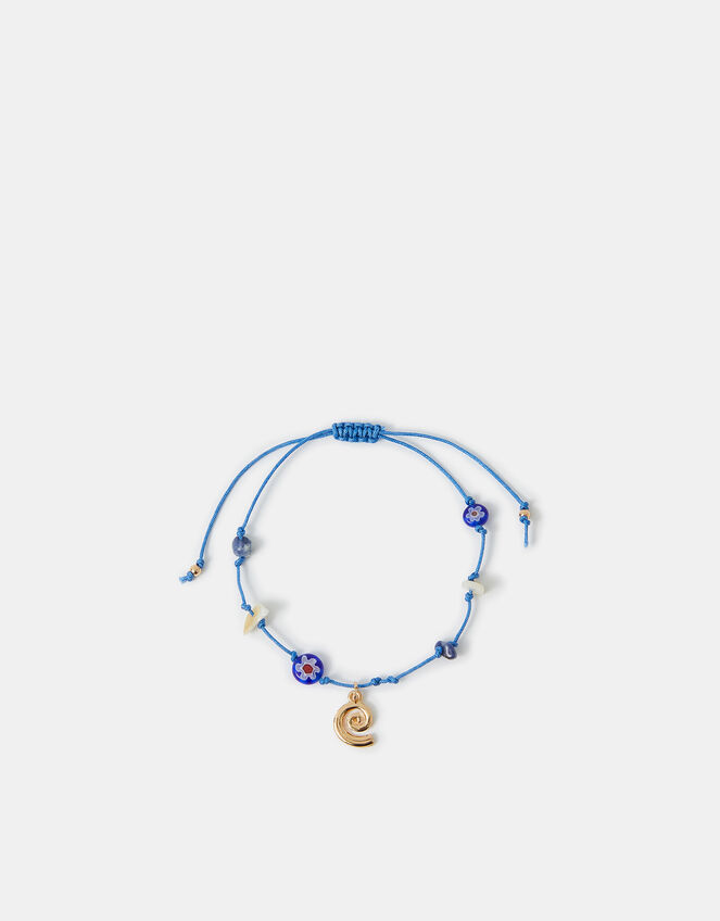 Charm & Bead Cord Anklet, , large