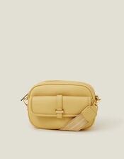 Webbing Strap Crossbody Bag, Yellow (YELLOW), large