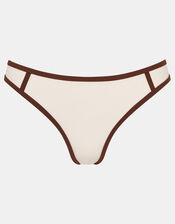 Contrast Bikini Bottoms, Cream (CREAM), large