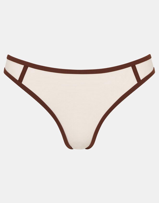 Contrast Bikini Bottoms, Cream (CREAM), large