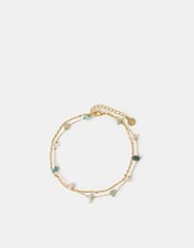 14ct Gold-Plated Semi Precious Anklet, , large