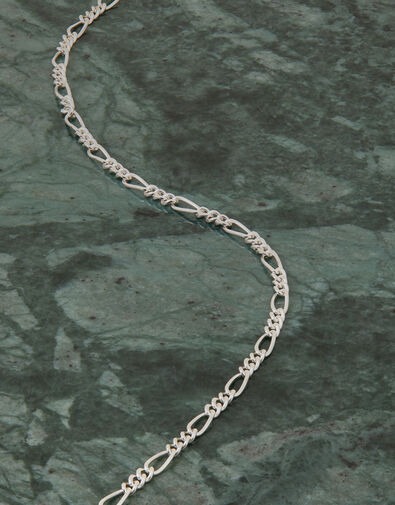 Sterling Silver Chain Anklet, , large