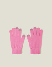 Super-Stretchy Touchscreen Gloves, Pink (PINK), large