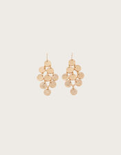 Textured Disc Statement Earrings, , large