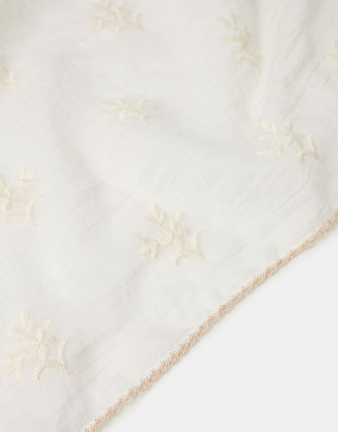 Floral Lace Square Scarf, , large