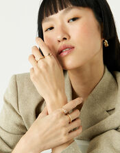 Pastel Pop Vintage Inspired Rings 4 Pack, White (CRYSTAL), large