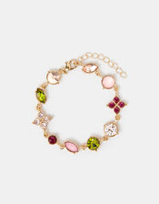 Eclectic Clover Gemstone Bracelet, , large