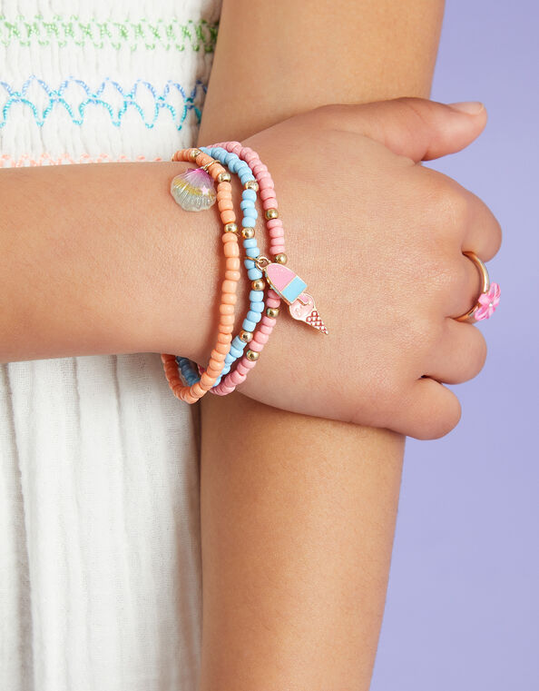 3-Pack Girls Ice Cream Charm Bracelets, , large