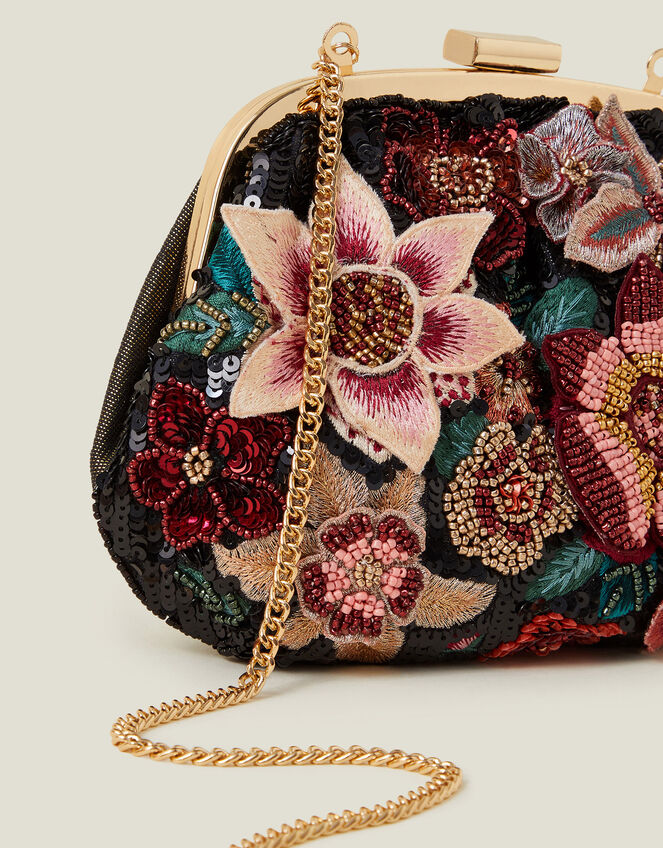 3D Floral Clutch Bag, , large