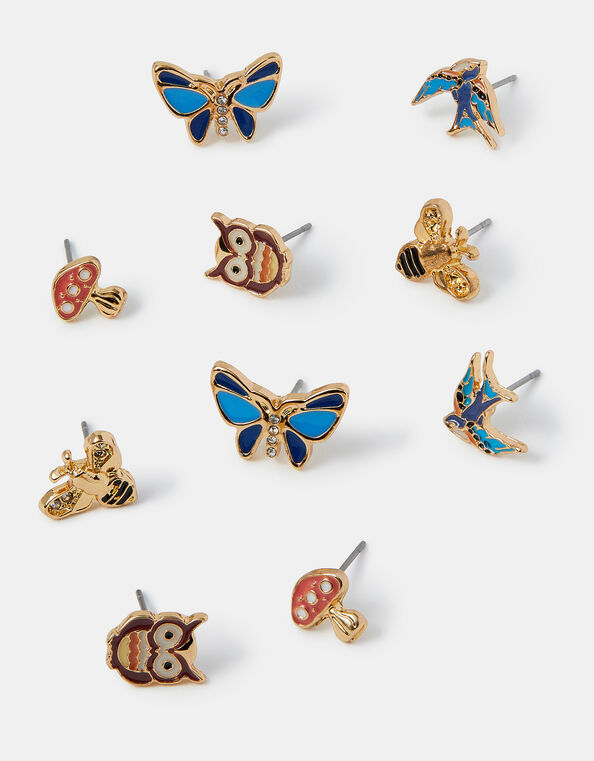 5-Pack Forest Friends Stud Earrings, , large
