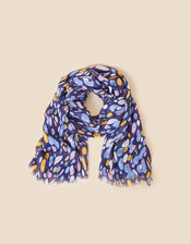 Spotty Print Scarf in Recycled Polyester, , large