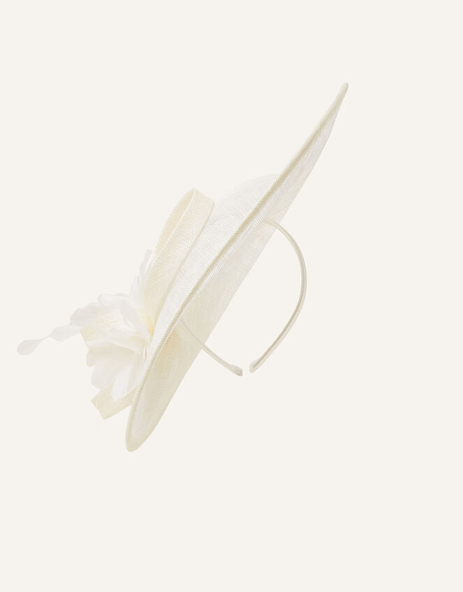 Flower Disc Headband, Ivory (IVORY), large