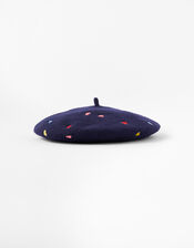 Mini Rainbow Heart Beret, , large