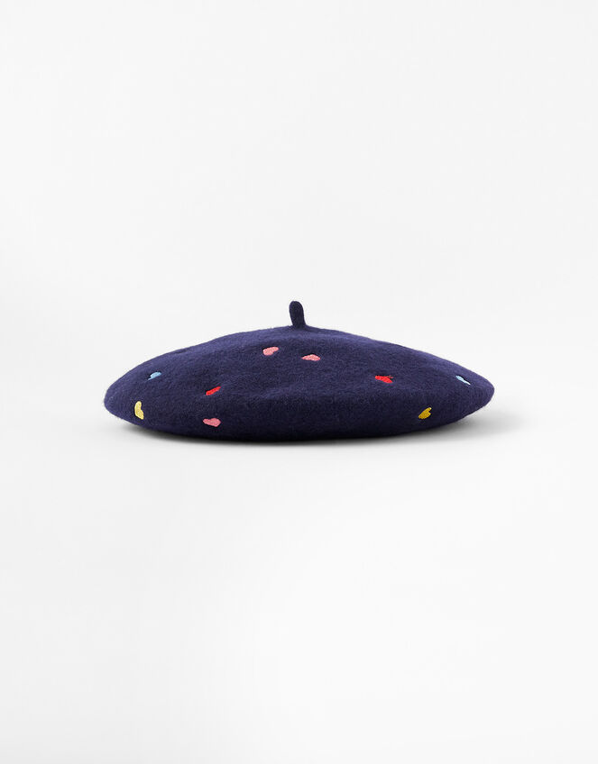 Mini Rainbow Heart Beret, , large