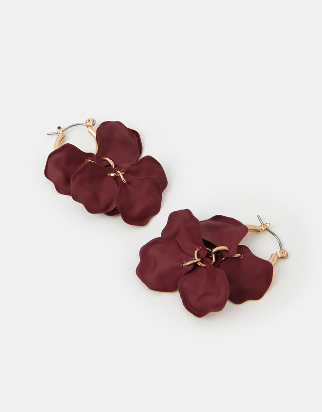 Enamel Flower Short Drop Earrings, , large
