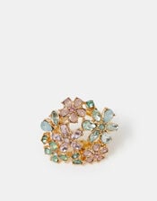 Gemstone Flower Ring, Multi (PASTEL MULTI), large