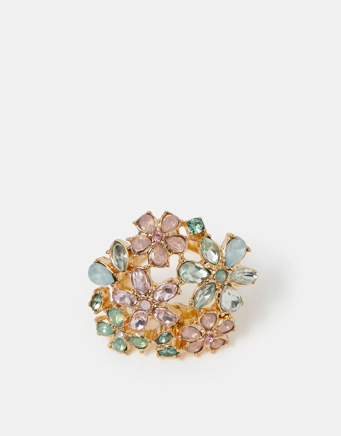 Gemstone Flower Ring, Multi (PASTEL MULTI), large