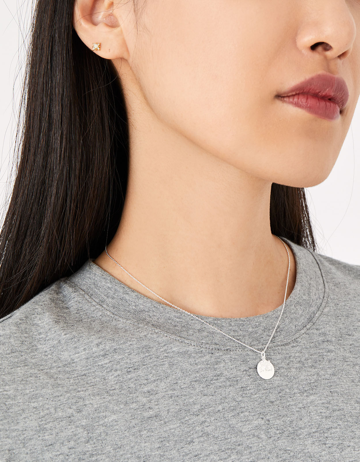 Sterling Silver Bee Kind Necklace
