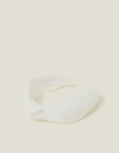 Broderie Knot Headband, , large