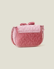 Girls Quilted Velvet Bag, Pink (PINK), large