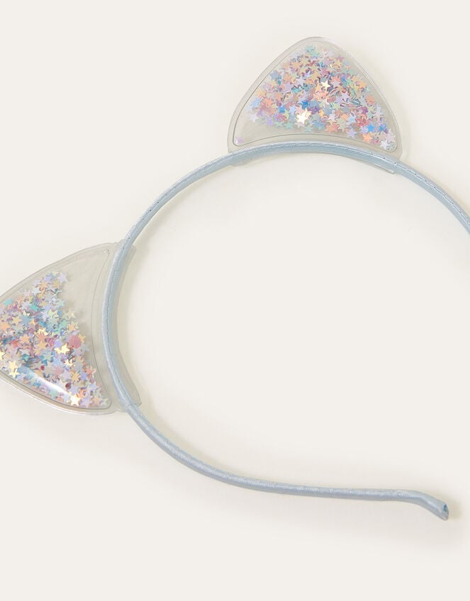 Girls Shake Sequin Cat Ear Headband, , large