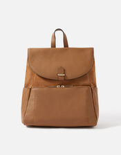 Melody Leather Backpack, Tan (TAN), large