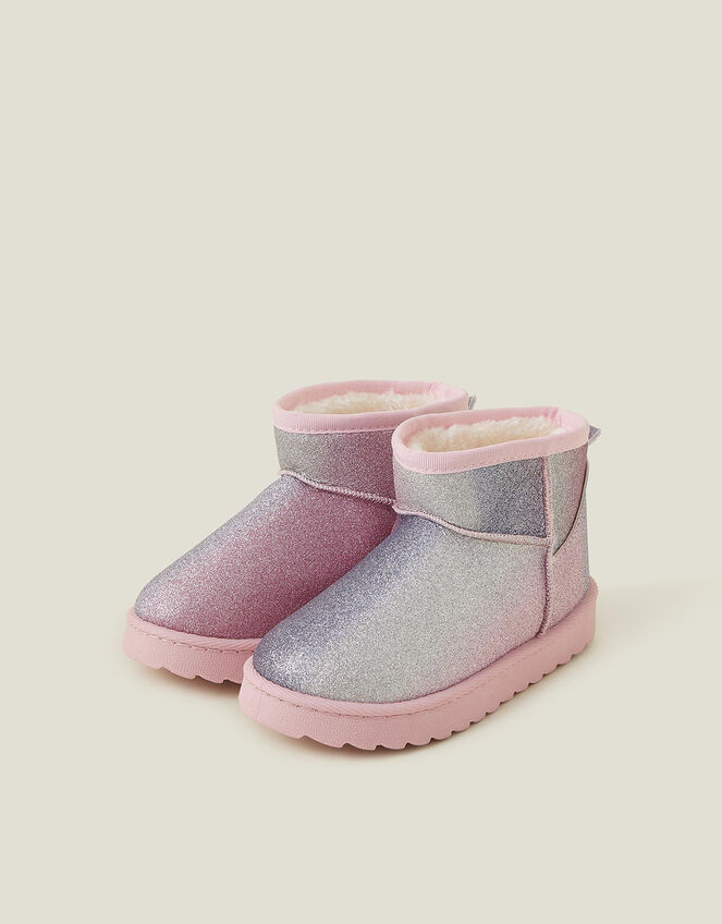 Girls Glitter Ombre Boots, Multi (BRIGHTS MULTI), large