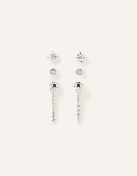 Evil Eye Studs Set of Three, , large